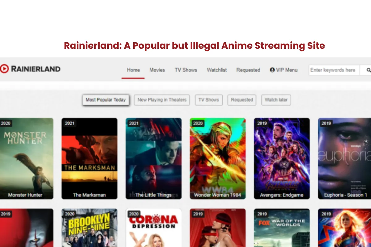 Rainierland A Popular but Illegal Anime Streaming Site