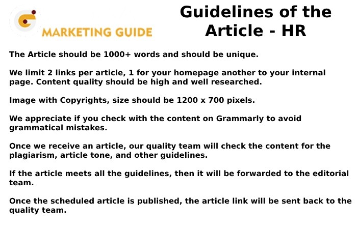 Guidelines of the Article – HR Write For Us
