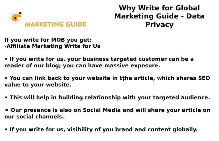 Why Write for GlobalMarketingGuide – Data Privacy